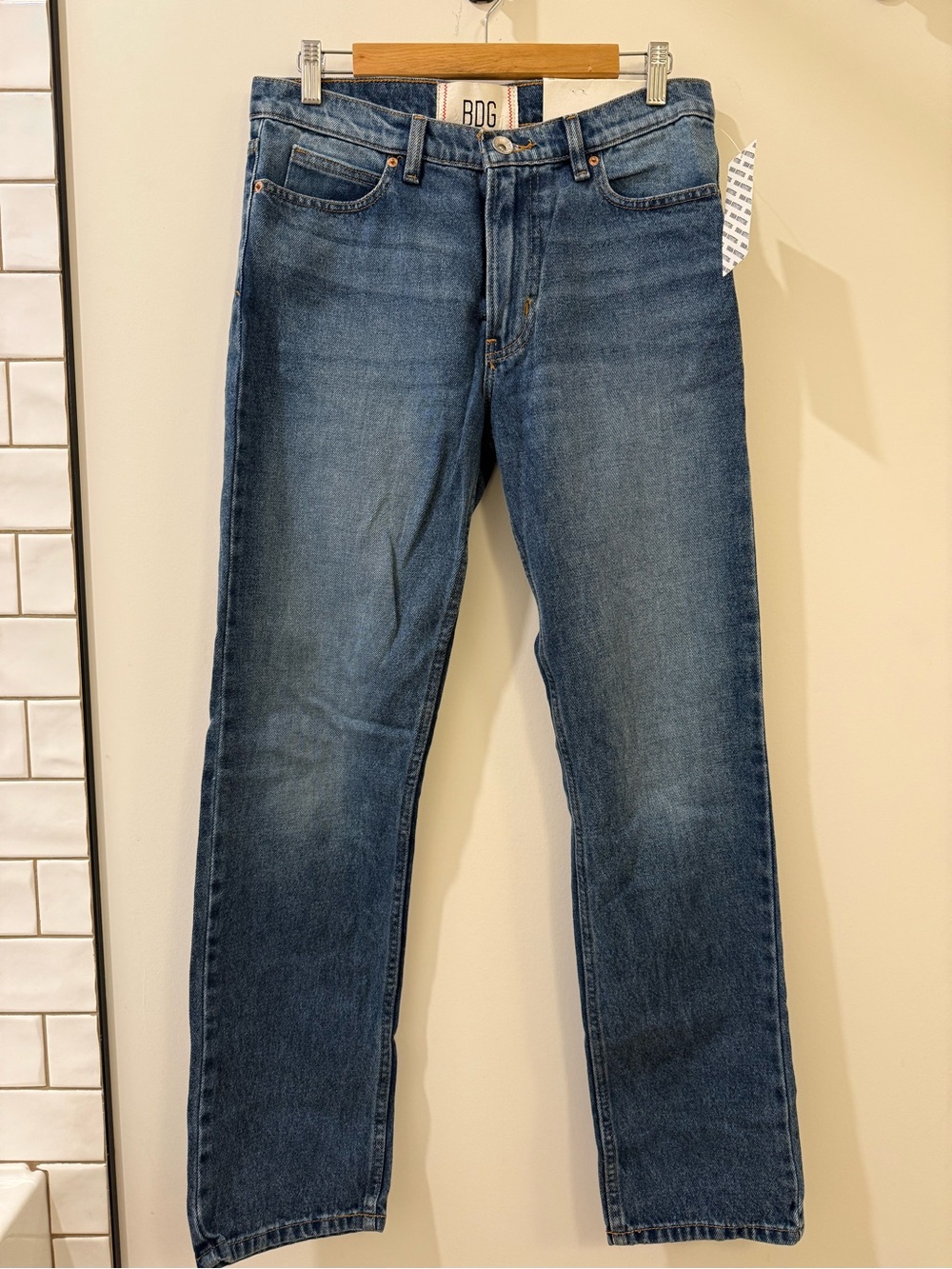 BDG Men's Straight Blue Jeans